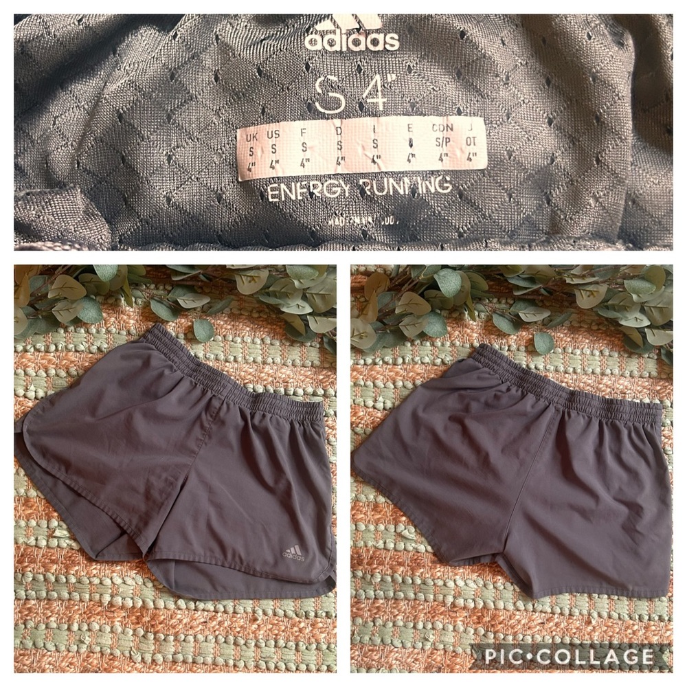 Adidas Running Athletic Shorts Grey